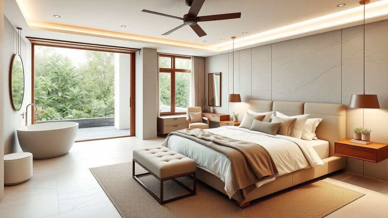 Лестница в частном доме — металл и дуб, открытые ступени, дневной свет сверху