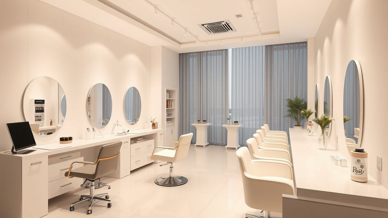 Дизайн магазина в Тбилиси — витрины, навигация, нейтральный фон для товара