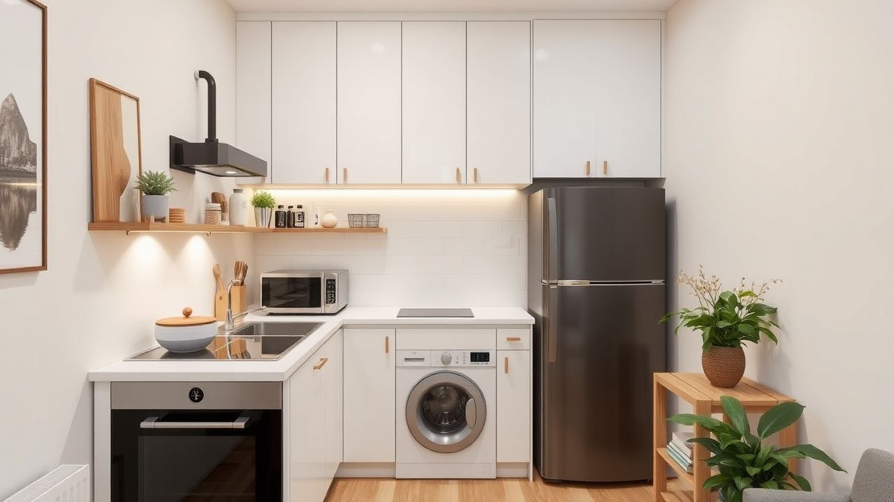 Однокомнатная квартира после ремонта — функциональная студия с зонированием