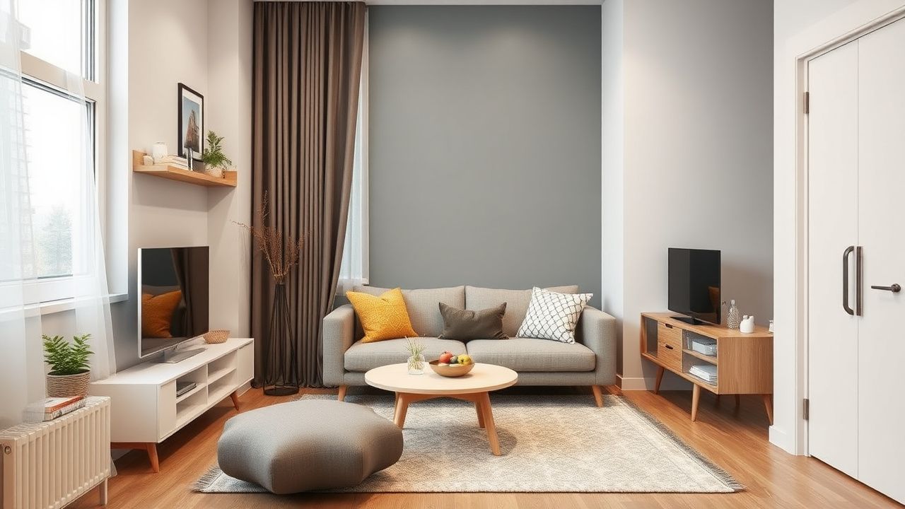 Ремонт однокомнатной квартиры в Тбилиси — стильная студия после отделки под ключ